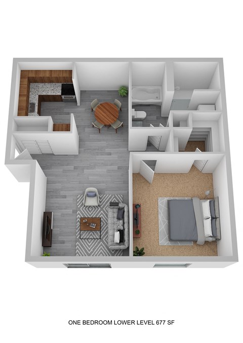 1 bedroom - lower